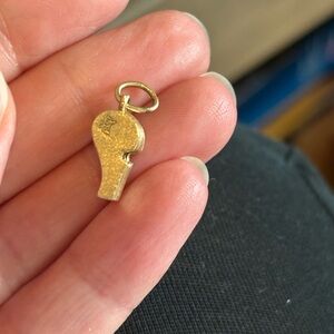 14k Gold Whistle Charm
